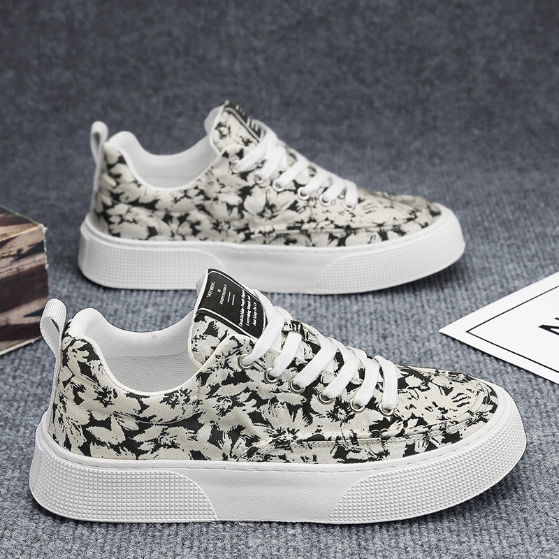 Damen Modische Sneakers mit floralem Design und bequemer Sohle R&B