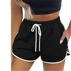Damen Sportliche Shorts mit elastischem Bund und Kordelzug R&B