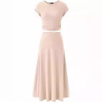 Damen Maxikleid mit Raffinierten Raffungselementen und Elegantem Schnitt R&B