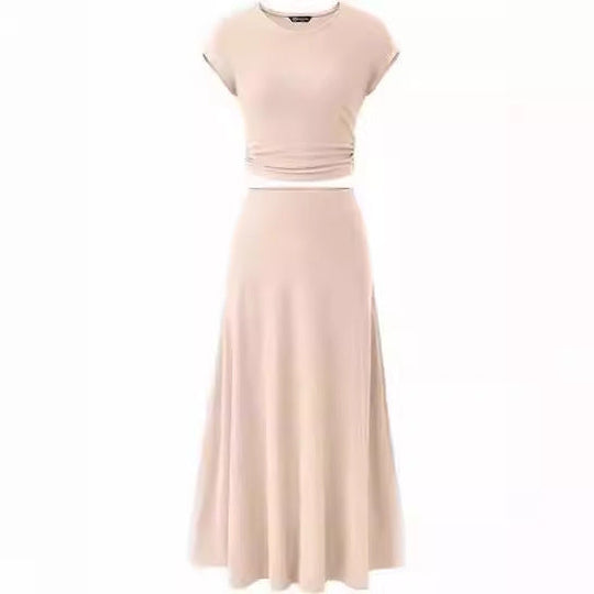 Damen Maxikleid mit Raffinierten Raffungselementen und Elegantem Schnitt R&B