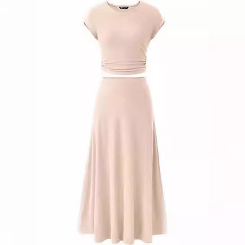 Damen Maxikleid mit Raffinierten Raffungselementen und Elegantem Schnitt R&B