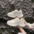 Damen Sportliche Sneakers mit dämpfender Sohle und modischen Akzenten