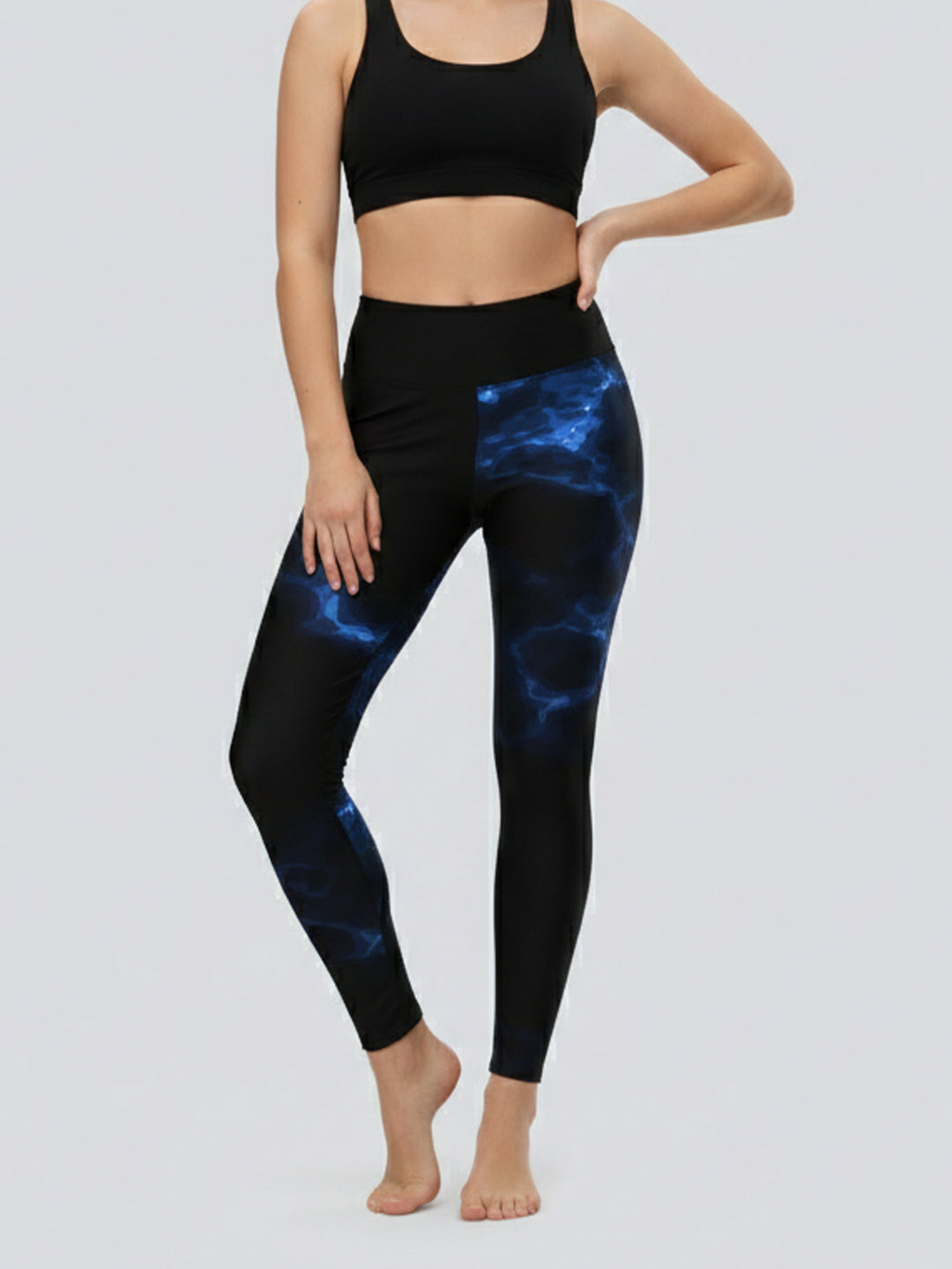 Damen Sportlegging mit stilvollem grafischen Design R&B