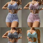 Damen Bikini-Set mit raffiniertem Schnitt und verstellbarem Bund R&B