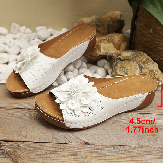 Damen Komfortable und dekorative Mules mit floralem Design R&B
