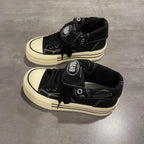 Damen High-Top Sneakers mit dicker Gummisohle und seitlichem Reißverschluss