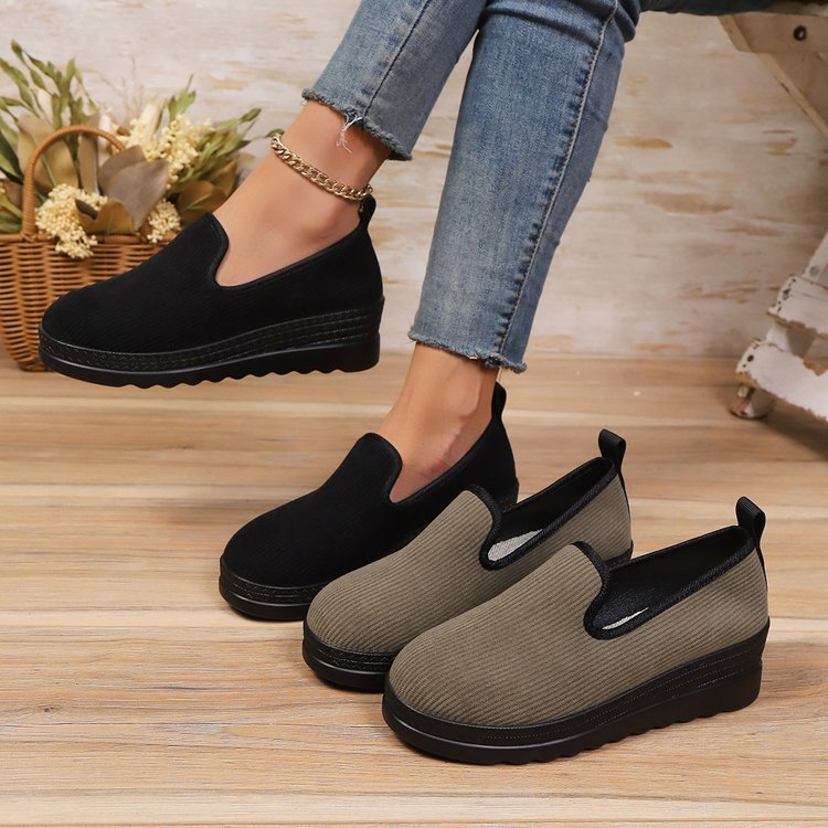 Damen Komfortable Slipper mit flexiblem Elastik-Einsatz R&B