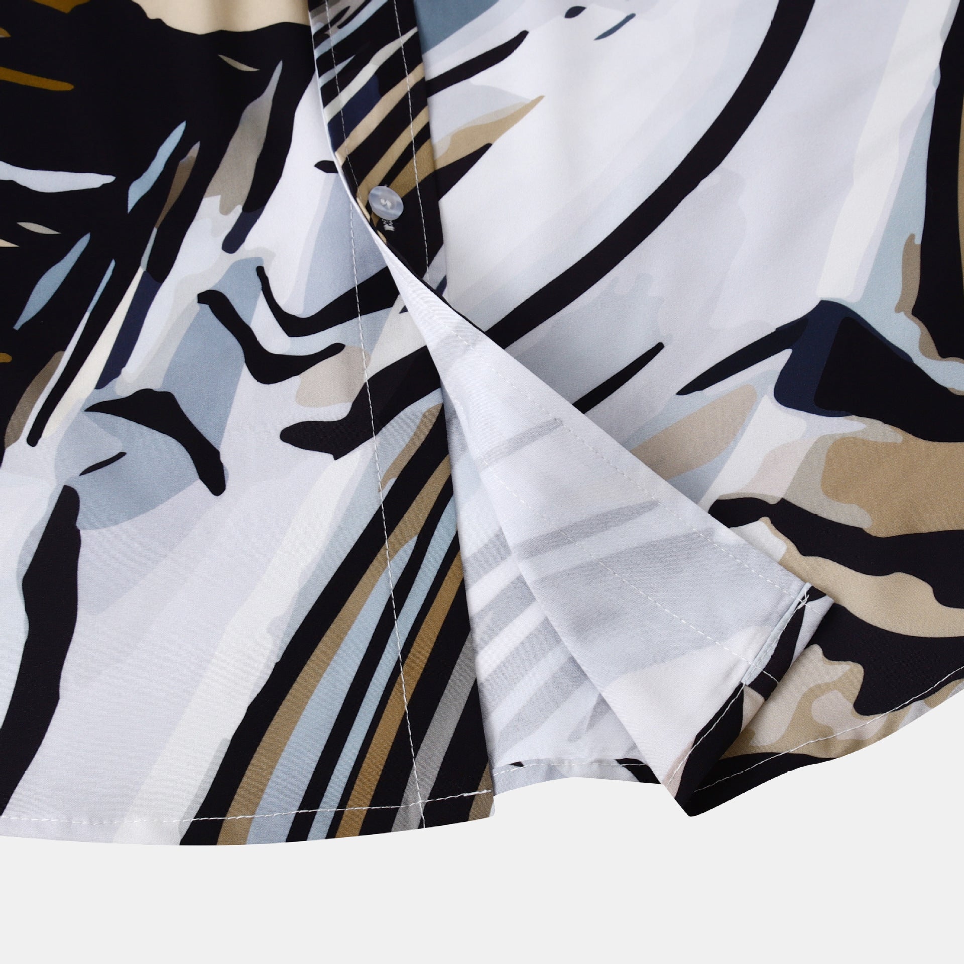 Damen Kurzarmhemd mit modernem abstraktem Design