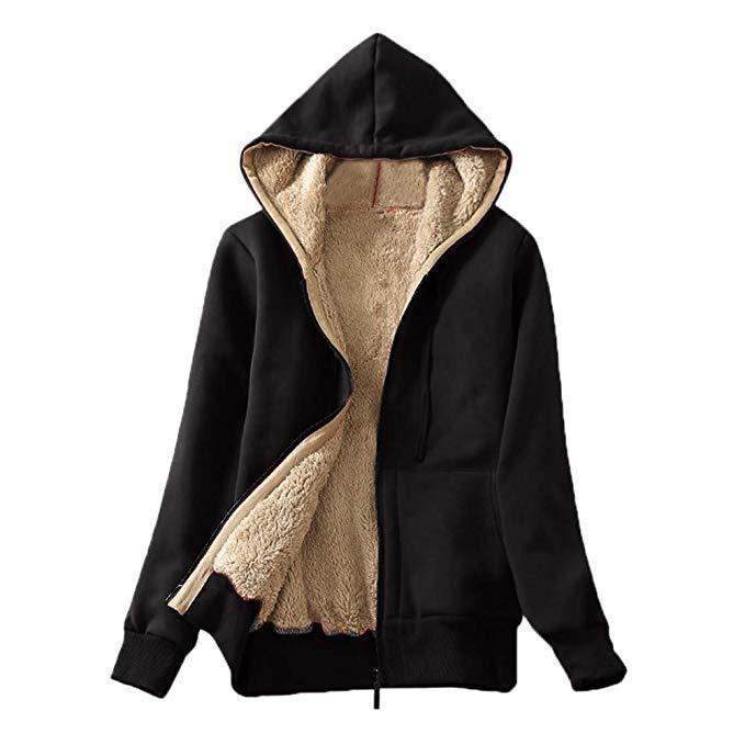 Damen Kuschelige Fleecejacke mit hohem Kragen und praktischem Reißverschluss R&B