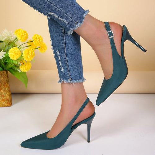 Damen Slingback-Pumps mit elegantem spitzem Zehenbereich und komfortablem Absatz R&B