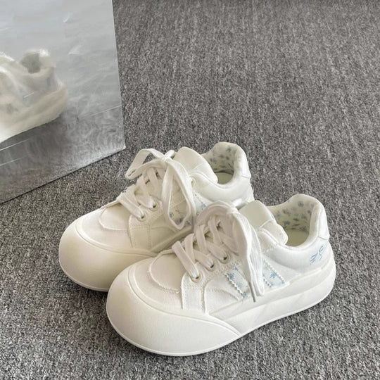 Damen Sportliche Sneakers mit atmungsaktiver Mesh-Oberfläche und innovativem Schnürsystem R&B