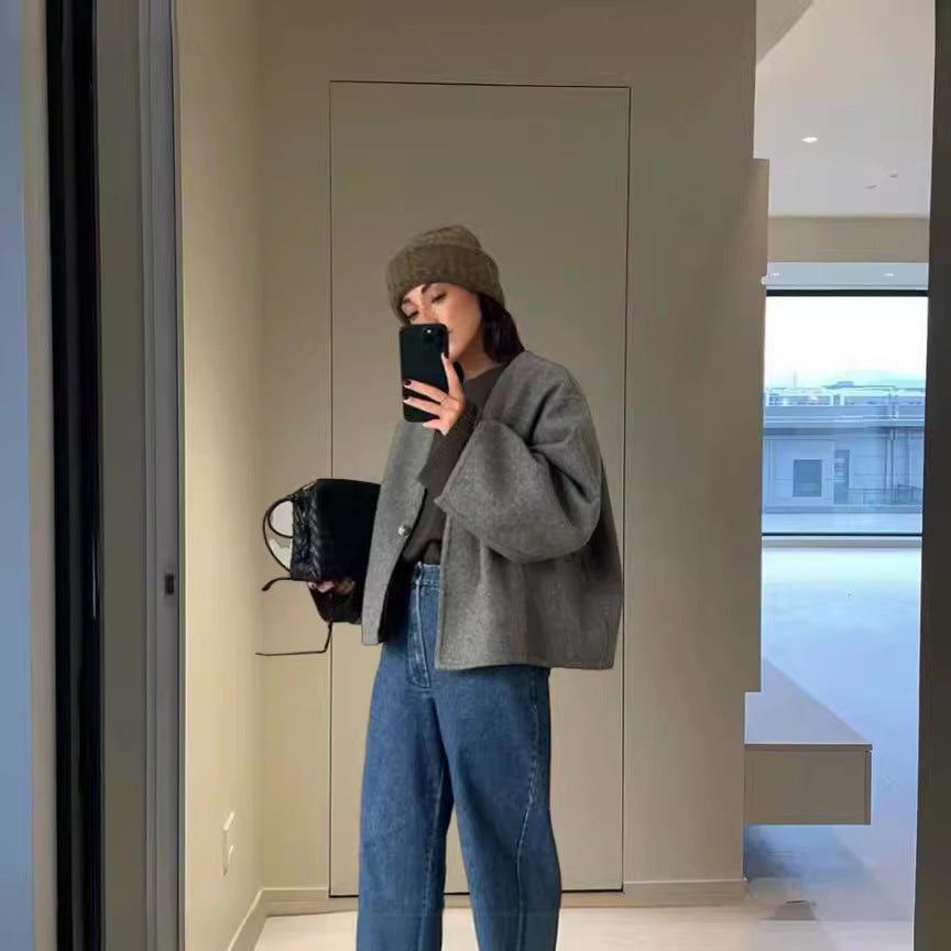 Damen Oversized Wolljacke