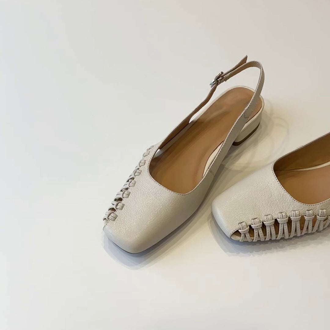 Damen Slingback-Pumps mit dekorativen Strassapplikationen und modernem Schnitt R&B