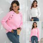 Damen Strickpullover mit strukturiertem Wellenmuster R&B