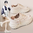 Damen Sportliche Plattform Sneakers mit dämpfender Sohle und atmungsaktivem Obermaterial R&B