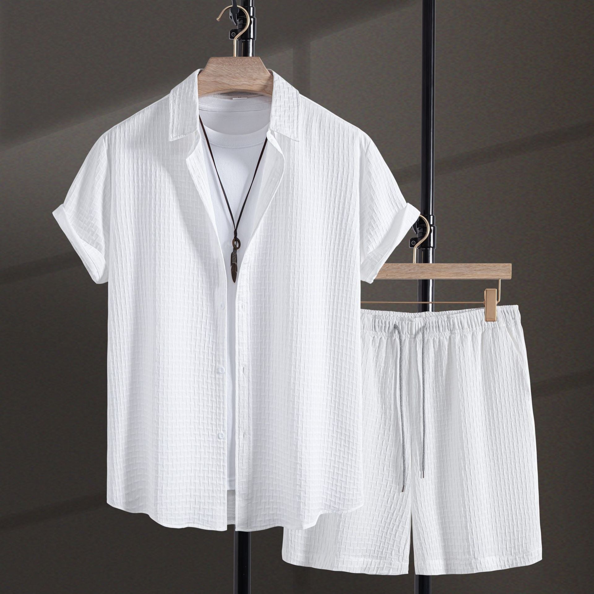 Damen Relaxed Fit Freizeitoberteil mit passender Shorts