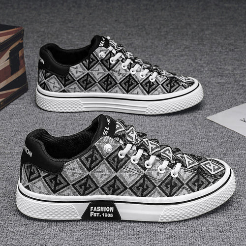 Damen modische Sneakers mit einzigartigem Muster und hohem Tragekomfort R&B