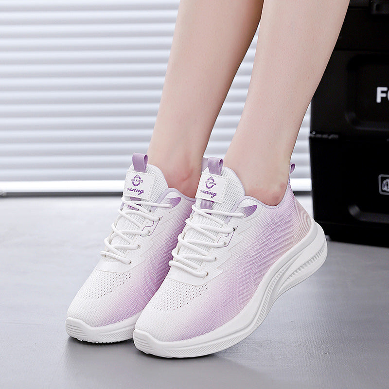 Damen sportliche Sneakers mit atmungsaktivem Obermaterial und komfortabler Dämpfung R&B