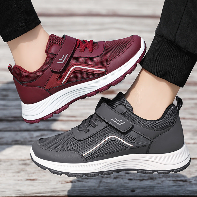 Damen Sportliche Sneakers mit verstellbarem Klettverschluss und atmungsaktivem Mesh-Obermaterial R&B