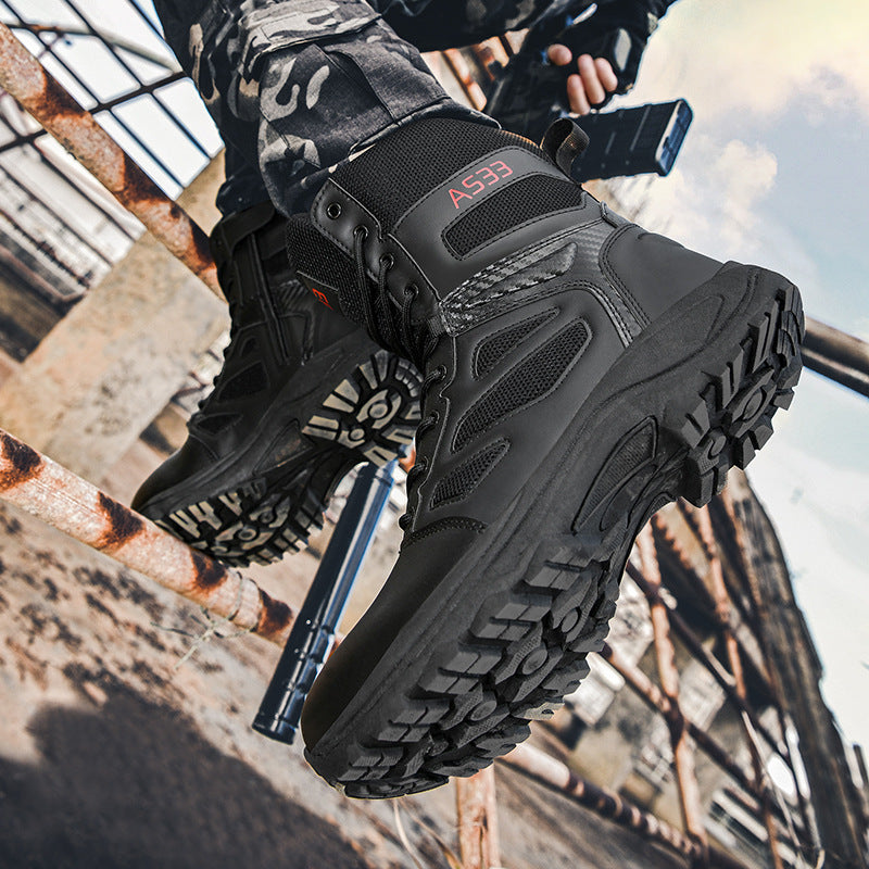 Damen High-Top Outdoor-Sicherheitsstiefel mit rutschfester Sohle und atmungsaktivem Obermaterial R&B