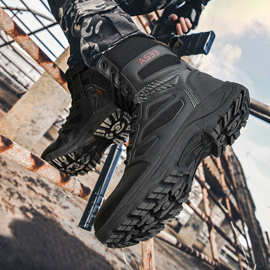 Damen High-Top Outdoor-Sicherheitsstiefel mit rutschfester Sohle und atmungsaktivem Obermaterial R&B