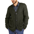 Herren lässige Strickjacke mit tiefem V-Ausschnitt und großzügigen Taschen R&B