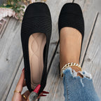 Damen atmungsaktive Slip-On Ballerinas mit flexiblem Netzdesign R&B