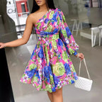 Damen Wickelkleid mit asymmetrischem Schnitt R&B