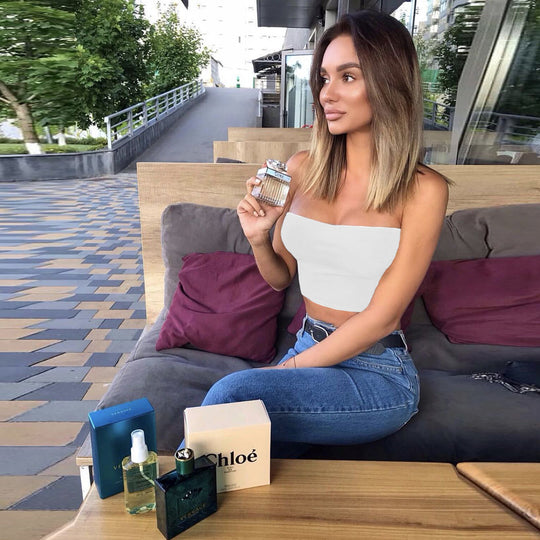Damen Trägersloses Crop-Top aus elastischem Material R&B