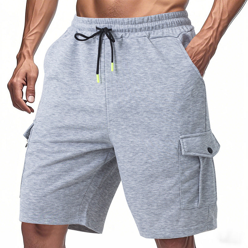 Herren funktionale Sportshorts mit praktischen Seitentaschen und elastischem Bund R&B