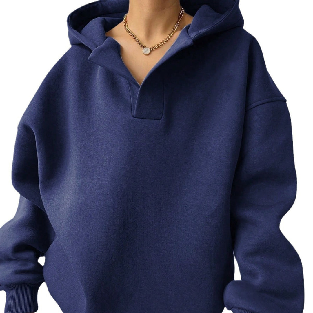 Damen Oversized Kapuzenpullover mit modischem Schnitt und legerem Look R&B