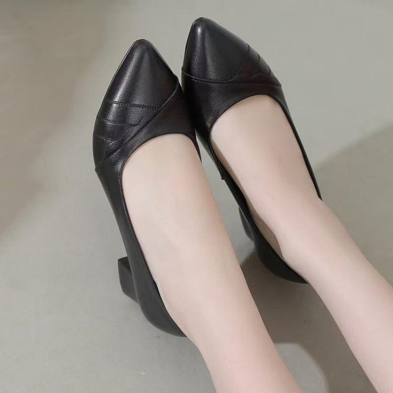 Damen Elegante Pumps mit modischem Blockabsatz und detailverliR&Btem Obermaterial R&B
