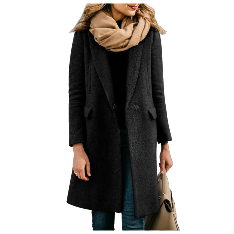 Damen eleganter Schnittmantel R&B