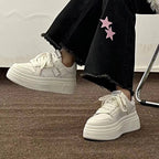 Damen Plattform-Sneaker mit dämpfender Laufsohle und eleganter Schnürung R&B