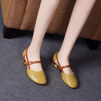 Damen Ballerinas mit luftigen Perforationen und eleganter Doppelriemenführung R&B