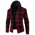 Herren modische Kapuzenjacke mit weichem Innenfutter