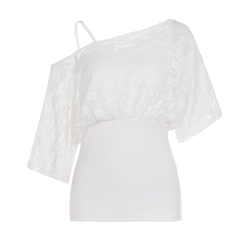 Damen Spitzenshirt mit figurbetontem Unterteil R&B