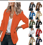 Damen komfortable Blazerjacke mit strukturiertem Design und eleganten Akzenten R&B