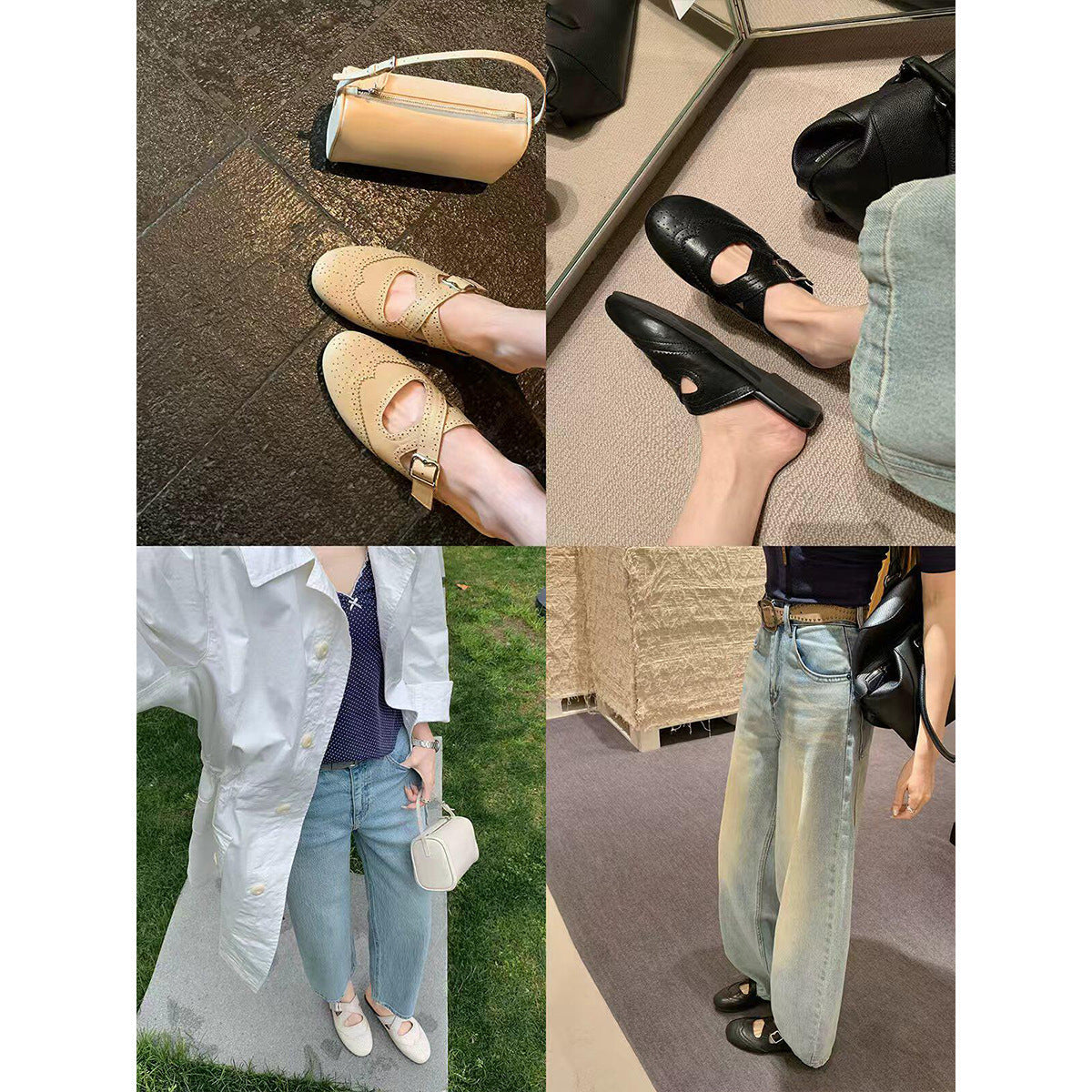 Damen elegante Mokassins mit modischem Schnallenakzent