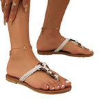 Damen Zehentrenner mit knotenförmigem Riemen und eleganten Details R&B