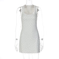 Damen Verspieltes Minikleid mit Punkten und Spitzenbesatz R&B