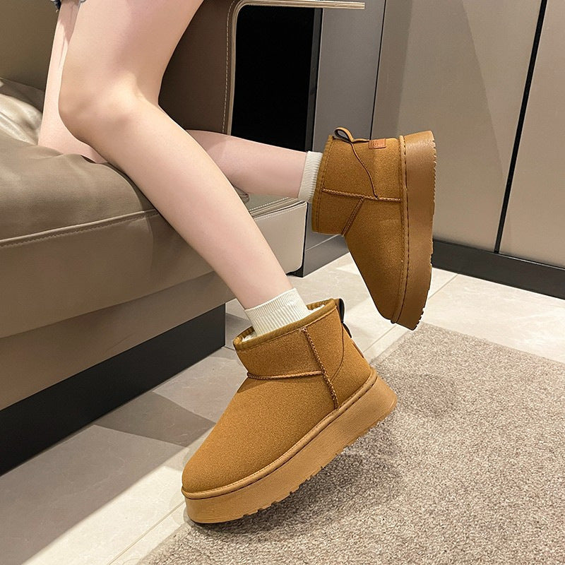 Damen Gemütliche Fleece-Stiefeletten R&B