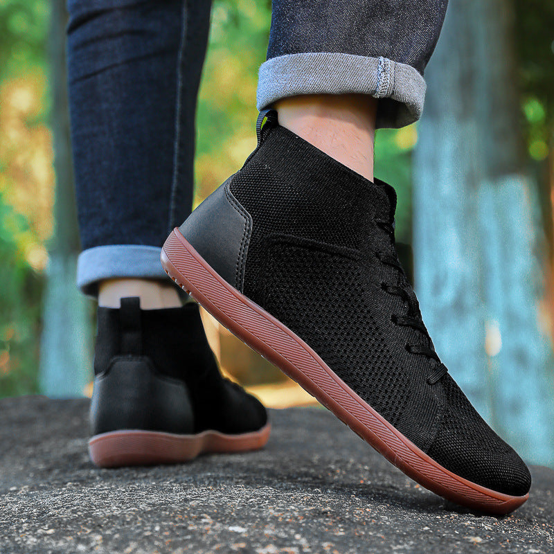 Damen Sportliche High-Top Sneakers mit atmungsaktivem Mesh-Obermaterial und rutschfester Sohle