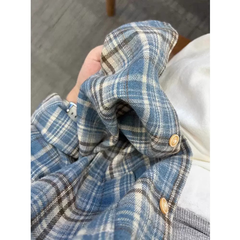 Damen lässige Karottenjeans mit weitem Bein und Oversized-Hemd R&B