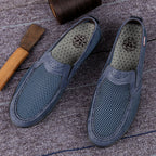 Damen atmungsaktive Slip-On Freizeitschuhe mit rutschfester Sohle