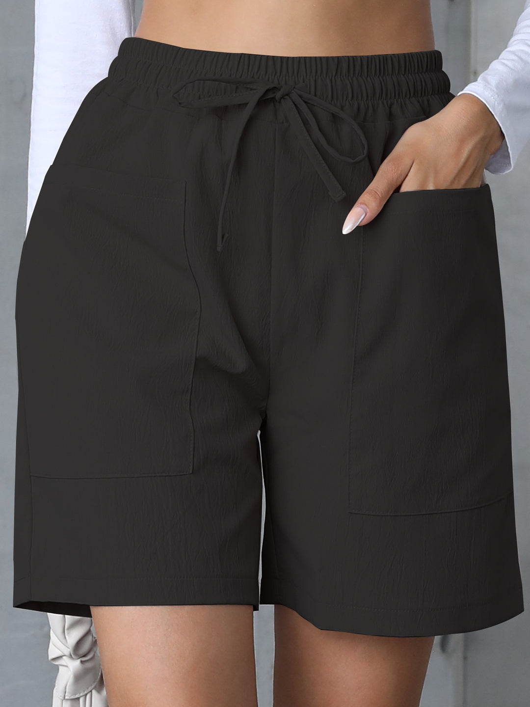 R&B | Große Shorts mit hoher Taille und weitem Bein