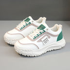 Damen sportliche Sneakers mit rutschfester Profilsohle und atmungsaktiver Obermaterialstruktur R&B
