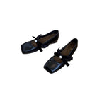 Damen Elegante Slipper mit eleganter Schleife und Perl-Details R&B