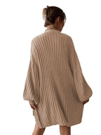 Damen Weitgeschnittener Strickcardigan mit strukturiertem Rippdesign R&B