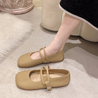 Damen Ballerinas mit verstellbarem Riemen und weichem Innenfutter R&B